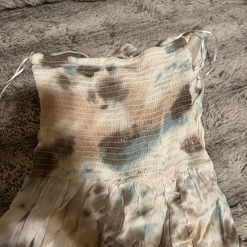 Surf Gypsy Light Blue Smocked Skirt